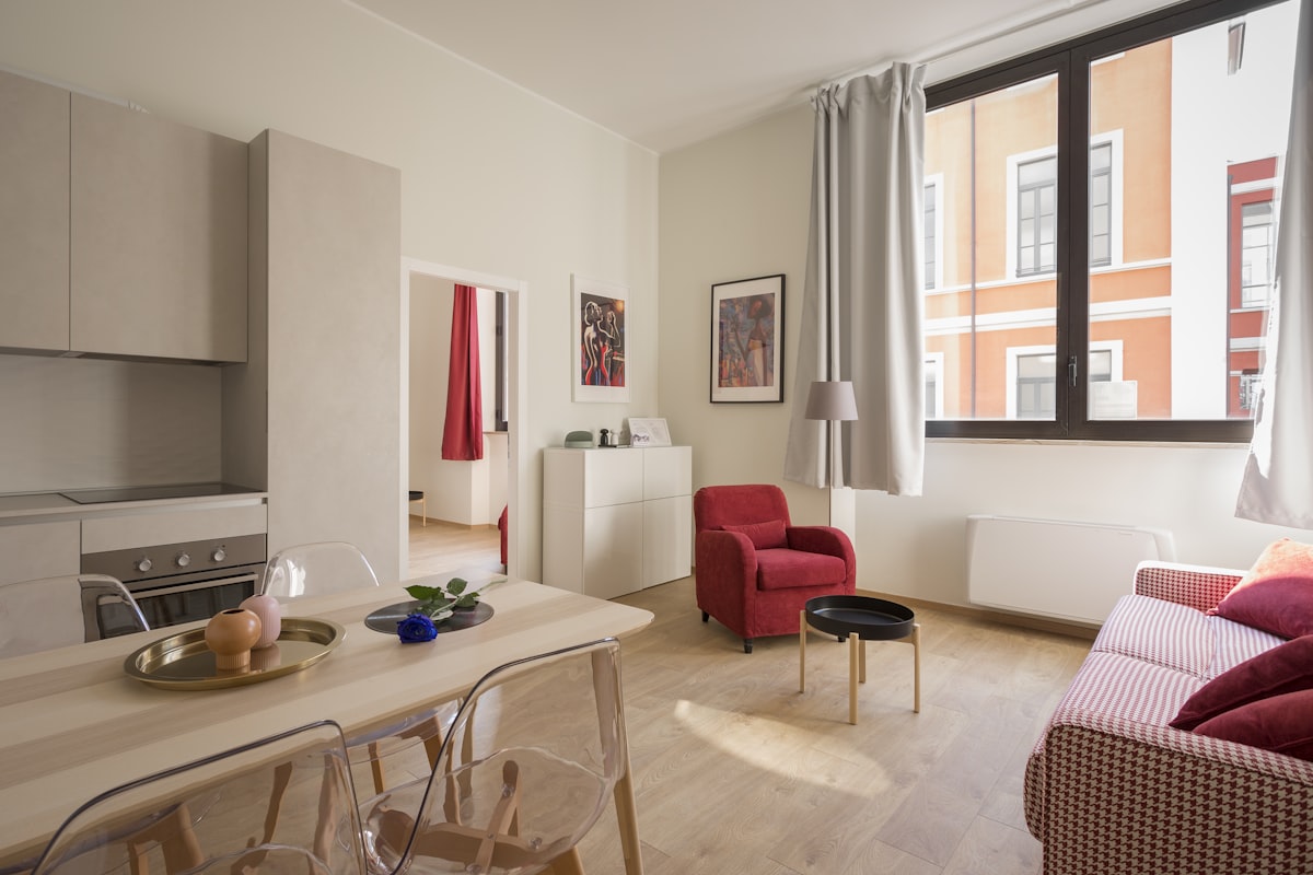 Fresh, empty apartment ready for handover